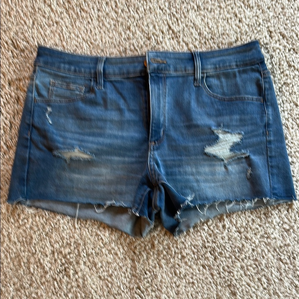 Universal Thread Blue Distressed Jean Shorts